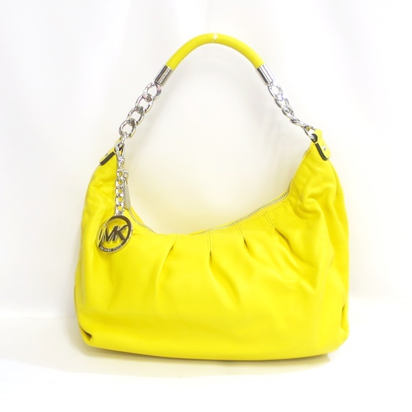 MICHAEL KORS マイケルコース イエロー レザー 2WAY ショルダーバッグ【極美品】【送料無料】中古品 used A拍卖