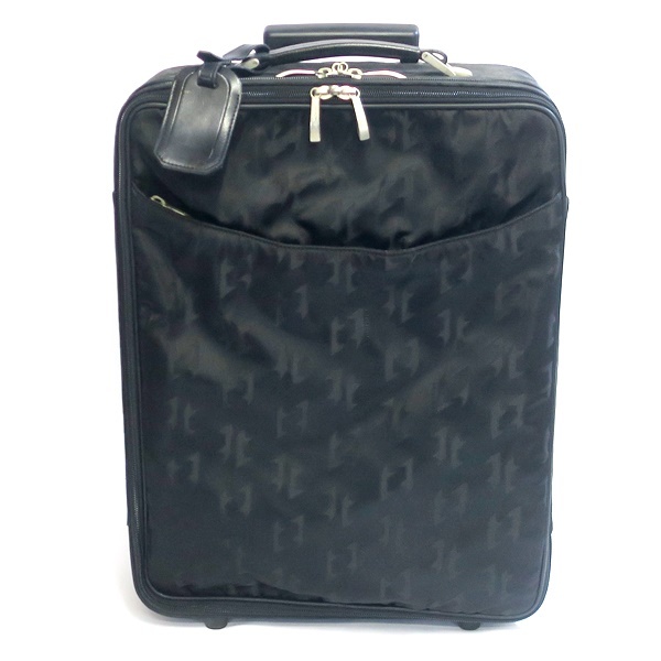 a.testoni ア・テスト―ニ キャリーバッグ スーツケース ブラック【送料無料】中古品 used AB拍卖