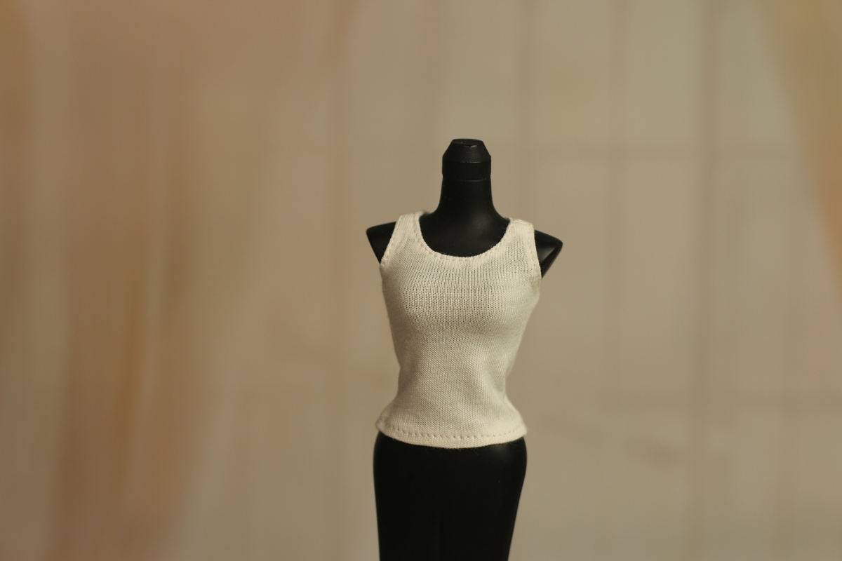 人形服 t11-01ドール用タンクトップ 白 momoko拍卖