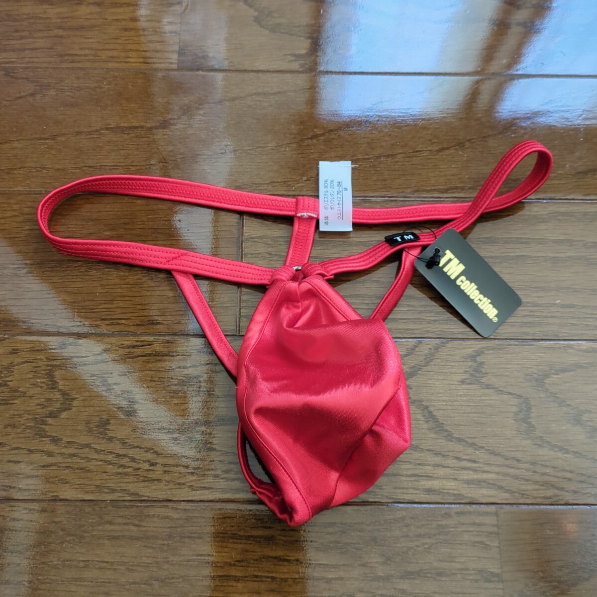TMコレクション WET トライアングルライン ポーチ G-STRING レッドサイズM 日本製 Tバック拍卖