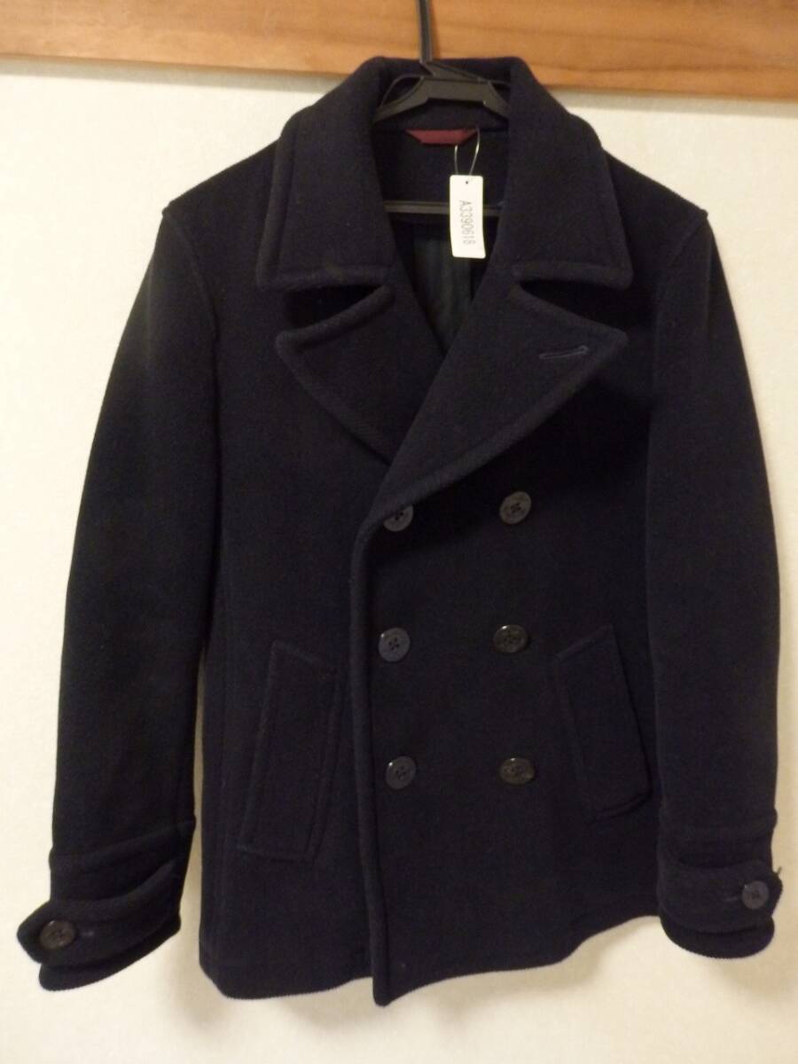 ポールスミス ネイビーブルーウール pコート サイズM ジョイスイティックco.社製品 中古美品 激安!Paul Smith ハーフコート拍卖