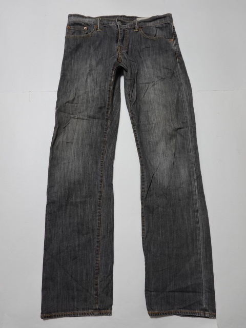 ●リーバイス LEVIS ブラックデニム 502 W31 革パッチ●0301 ●拍卖