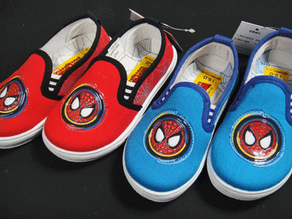 スパイダーマン☆スリッポン スニーカー 上履き 送料無料 ★拍卖
