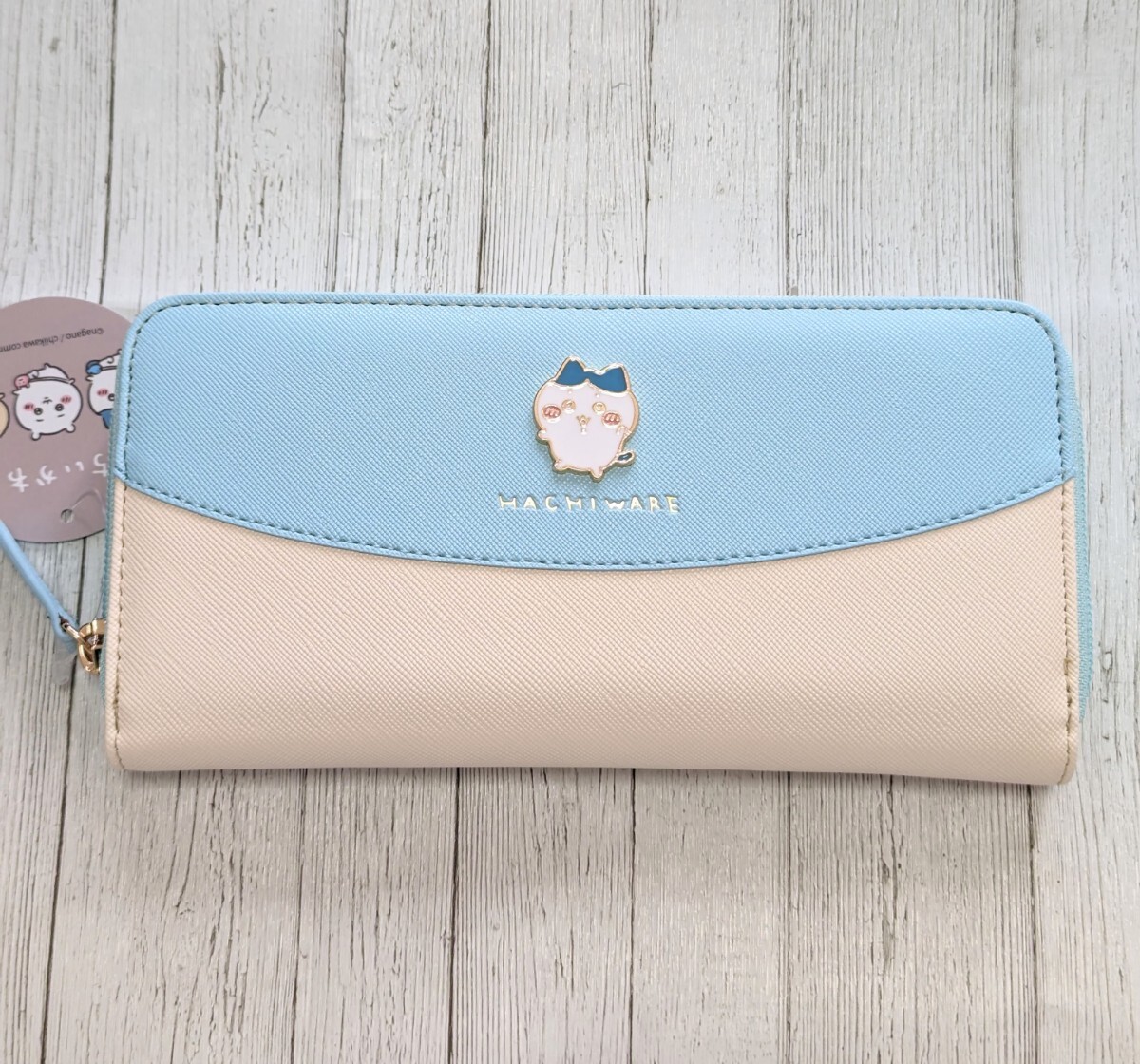 ちいかわ ハチワレ ラウンドファスナー ブルー 長財布 CHI3-11 ギフト かわいい ギフト プレゼント 小学生 中学生 高校生拍卖