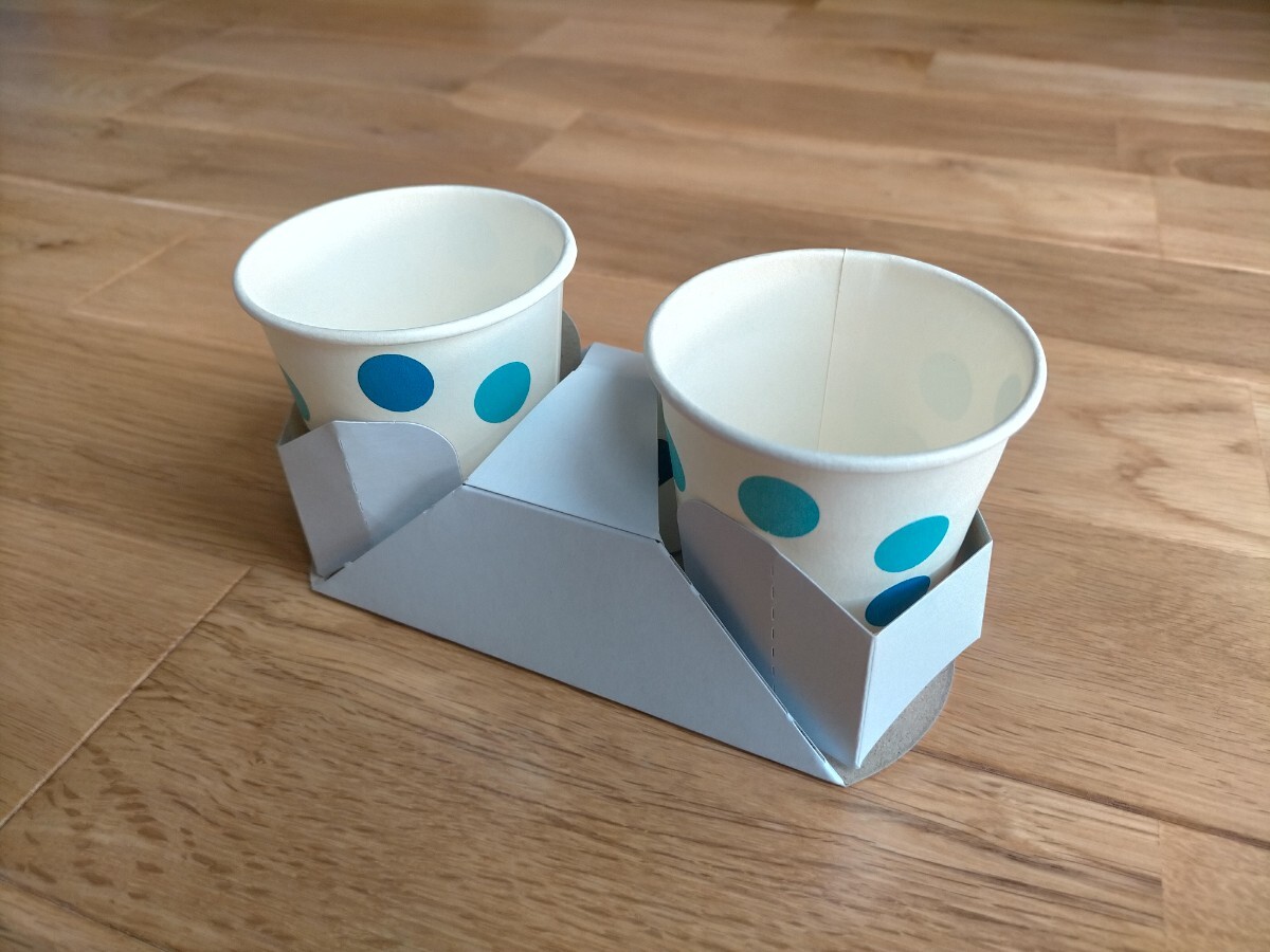 ★送料無料★紙コップホルダー(2個用)499枚 ホワイト KP PLATEC カップホルダー拍卖