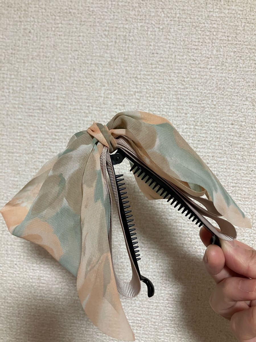 バナナクリップ リボン バンダナ ふわふわ拍卖