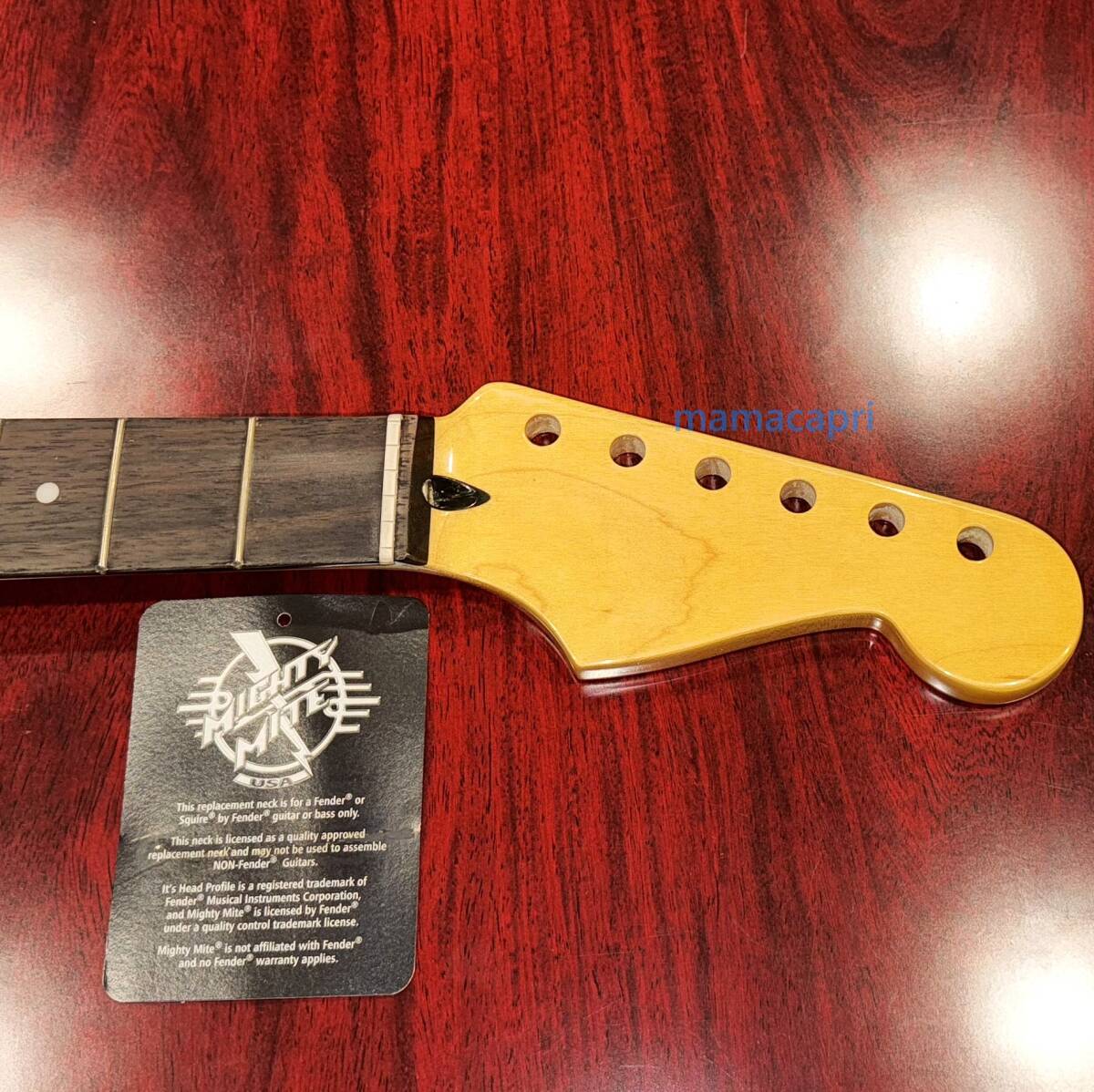 新品Mighty Mite マイティー マイトFender Licensed BK2900VT ストラトStratocasterネックNeck ローズウッドRosewoodフェンダー ライセンス拍卖