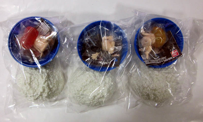 処分出品 カプキャラ ごはんのおともくん 半端3種セット ガシャポン 景品や転売にそうぞ。拍卖