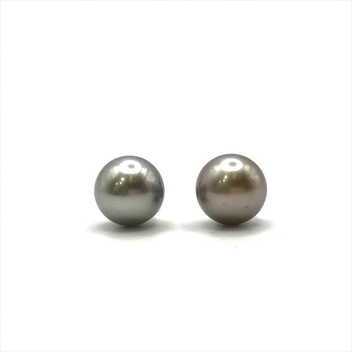 良品 タヒチ 黒蝶 真珠 パール ピアス アクセサリー ピーコックグリーン 10.8mm 照り良好 m13712拍卖