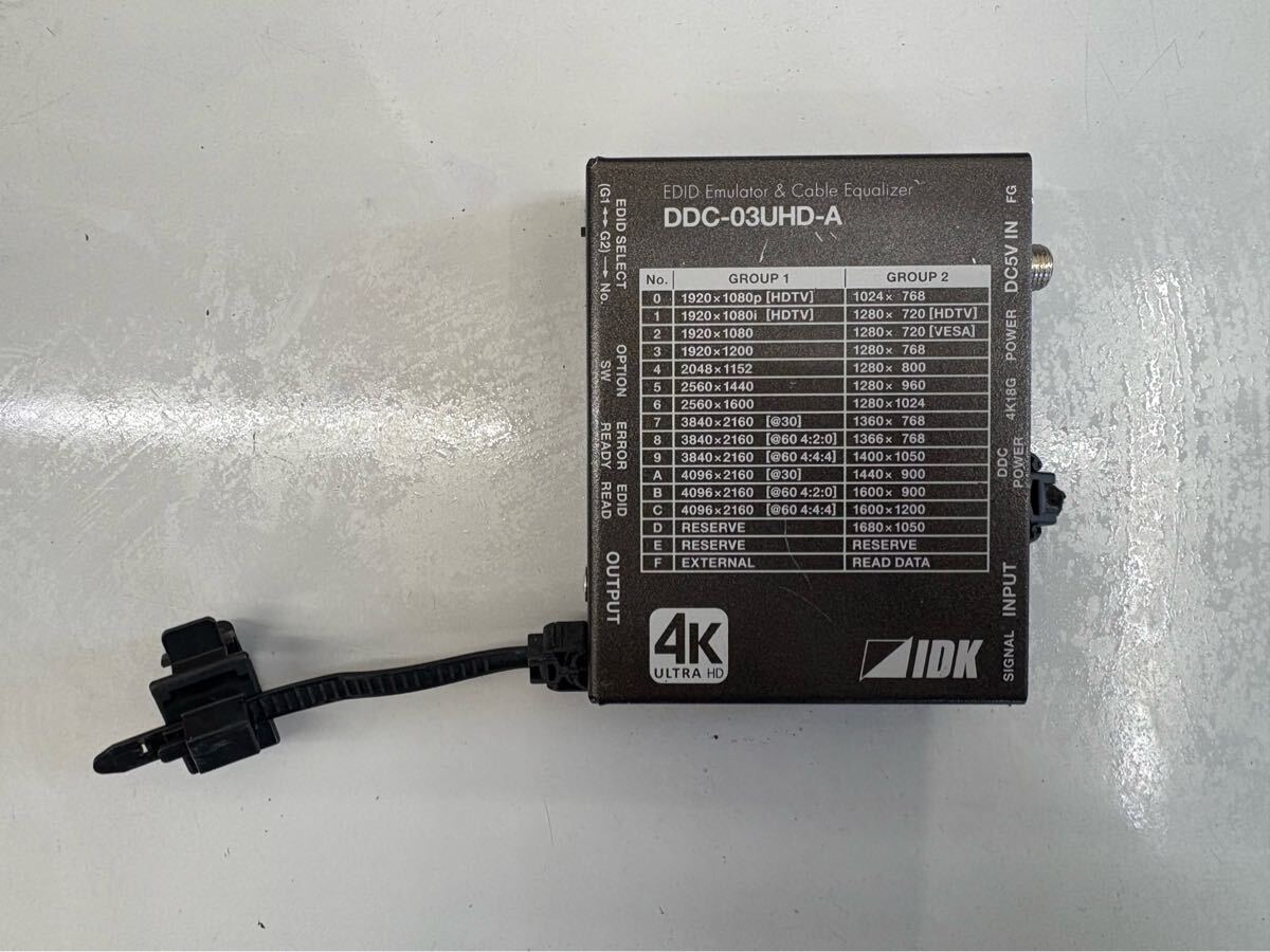 X557)IDK DDC-03UHD-A 4K対応 HDMI EDIDエミュレーター 本体のみ拍卖