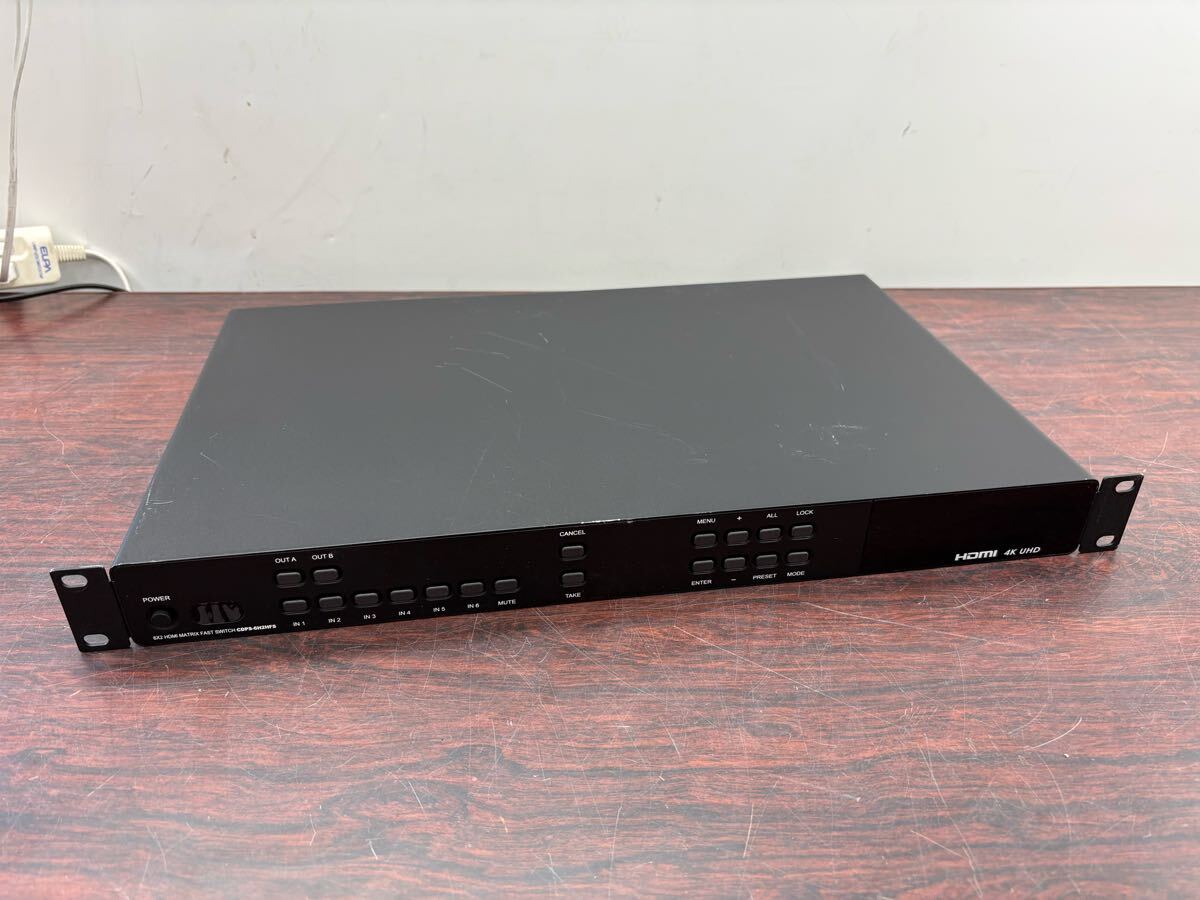 X568)Cypress Technology 4Kx2K HDMI 6 x 2 マトリックススイッチャー (CDPS-6H2HFS) (甲1)拍卖