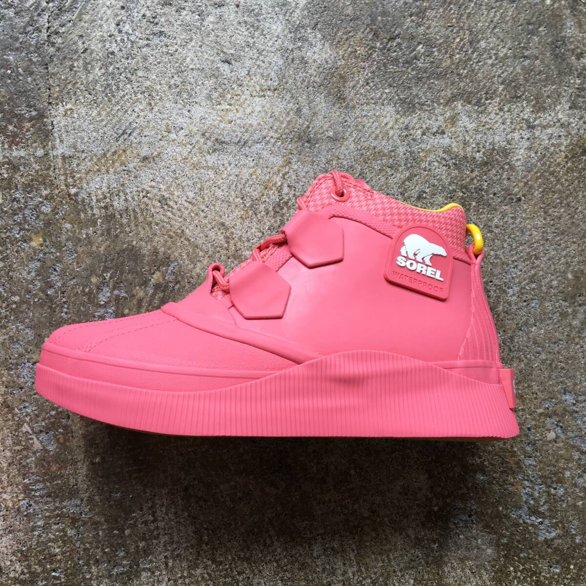 ● 24.0cm(US7.0)● SOREL ソレル アウトアンドアバウト4 スプラッシー NL5240-655 Coral Blossom ピンク レインブーツ (新品)(正規品)拍卖