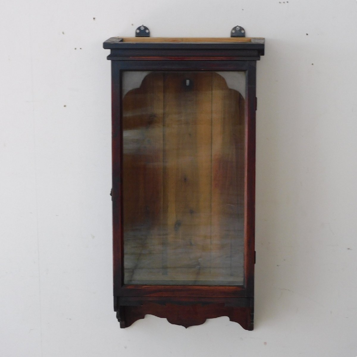 ゆらゆらガラスの壁掛けショーケース HK-a-04910 / 吊り棚 キャビネット ケビント ガラスケース拍卖