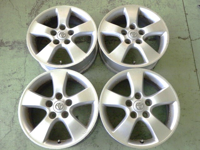 16×6.5JJ PCD:114.3 5穴 +50 トヨタ エスティマ 純正 中古 4本セット アルミホイール WH2178 ポイント利用拍卖