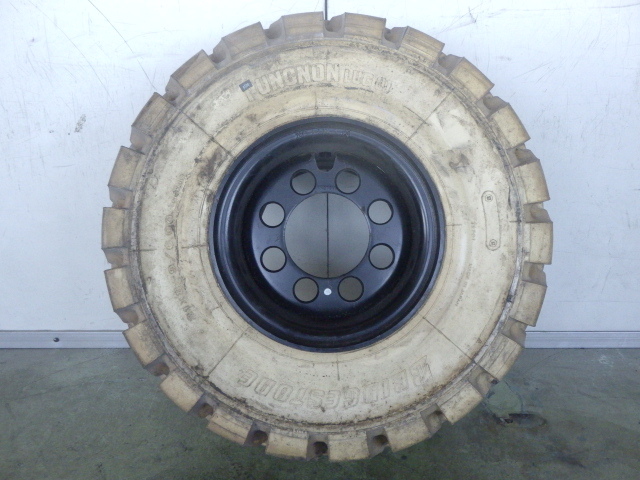 21×8-9/6.00 中古 9.9分山 1本のみ 夏タイヤ 鉄ホイール ブリヂストン BRIDGESTONE PUNCNON LUG01 PL01 ノーパンク 9×6.00E 8穴 XW997拍卖