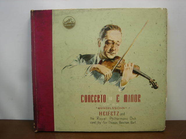 ◆メンデルスゾーン ヴァイオリン協奏曲 ホ短調 作品64 トーマス・ビーチャム◆SP盤3枚組◆菅-SW-3-6拍卖