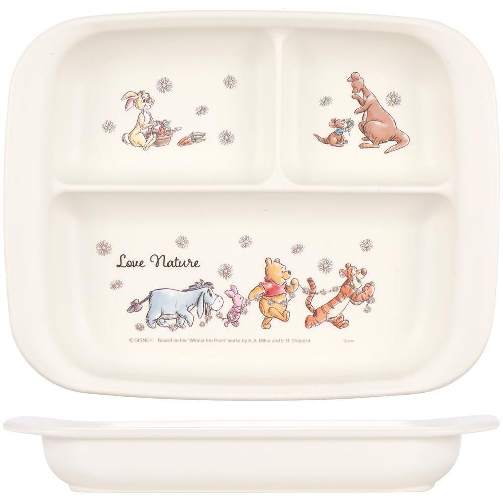 くまのプーさん ランチ皿 プレート 仕切り皿 抗菌 電子レンジ・食洗機対応 ピクニック ディズニー Disney スケーター拍卖