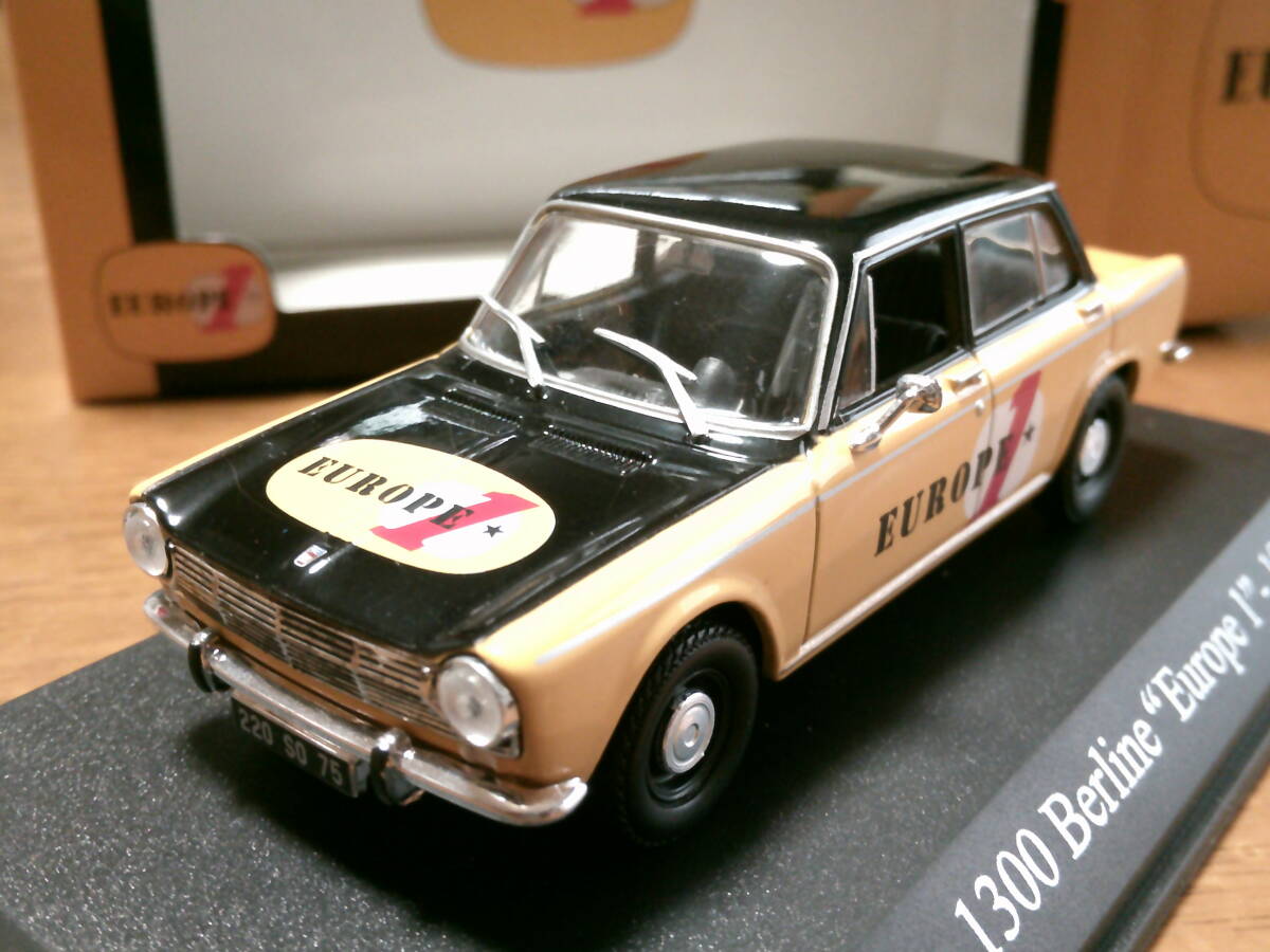 ユニバーサルホビー 京商 1/43 「シムカ 1300 ベルリン 'EUROPE 1'」 1968y SIMCA 1300 Berline・送料 500円(レターパック発送)拍卖