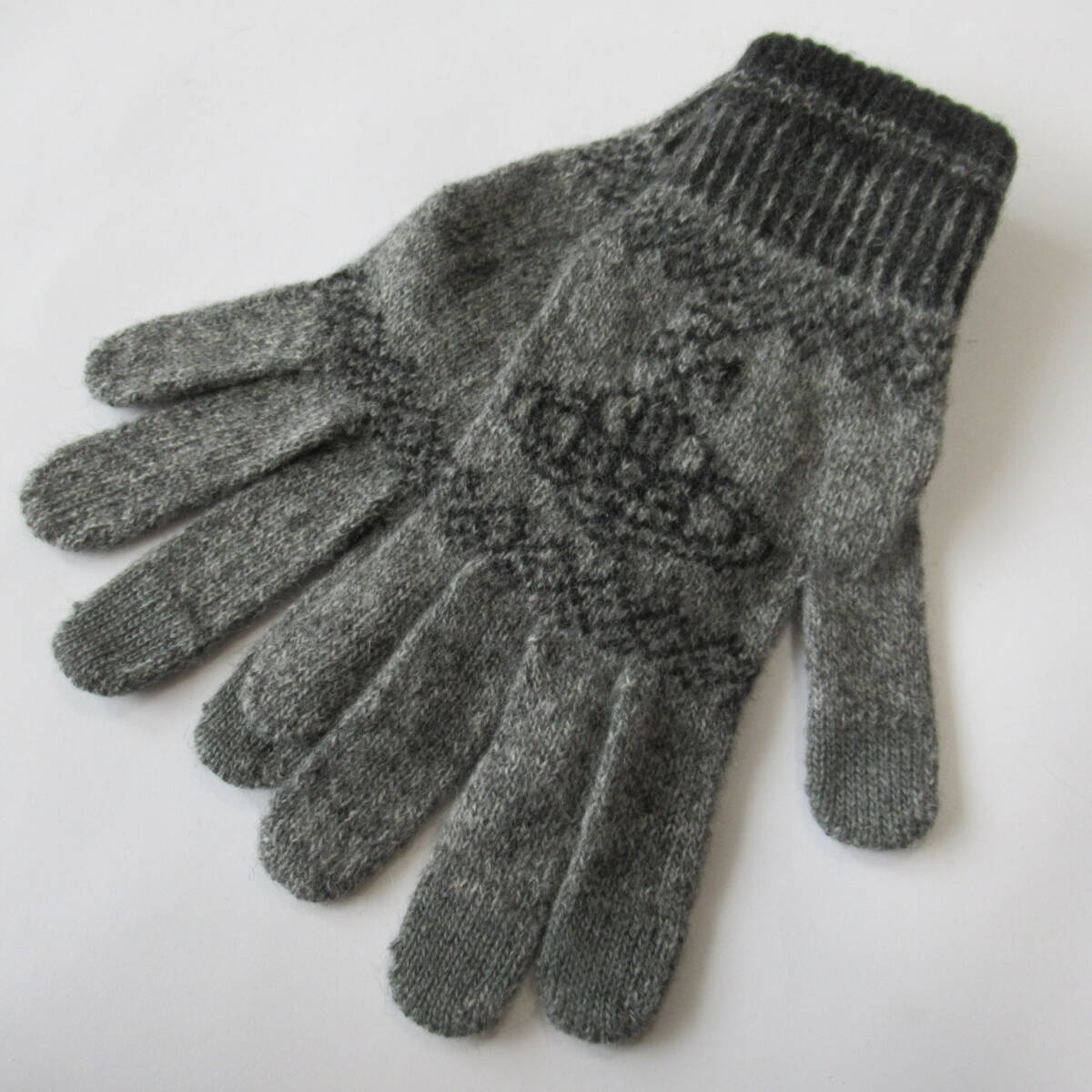 ■■202503即決■ ヴィヴィアンウエストウッド新品グレー BIG ORB メンズニット手袋 No.5拍卖