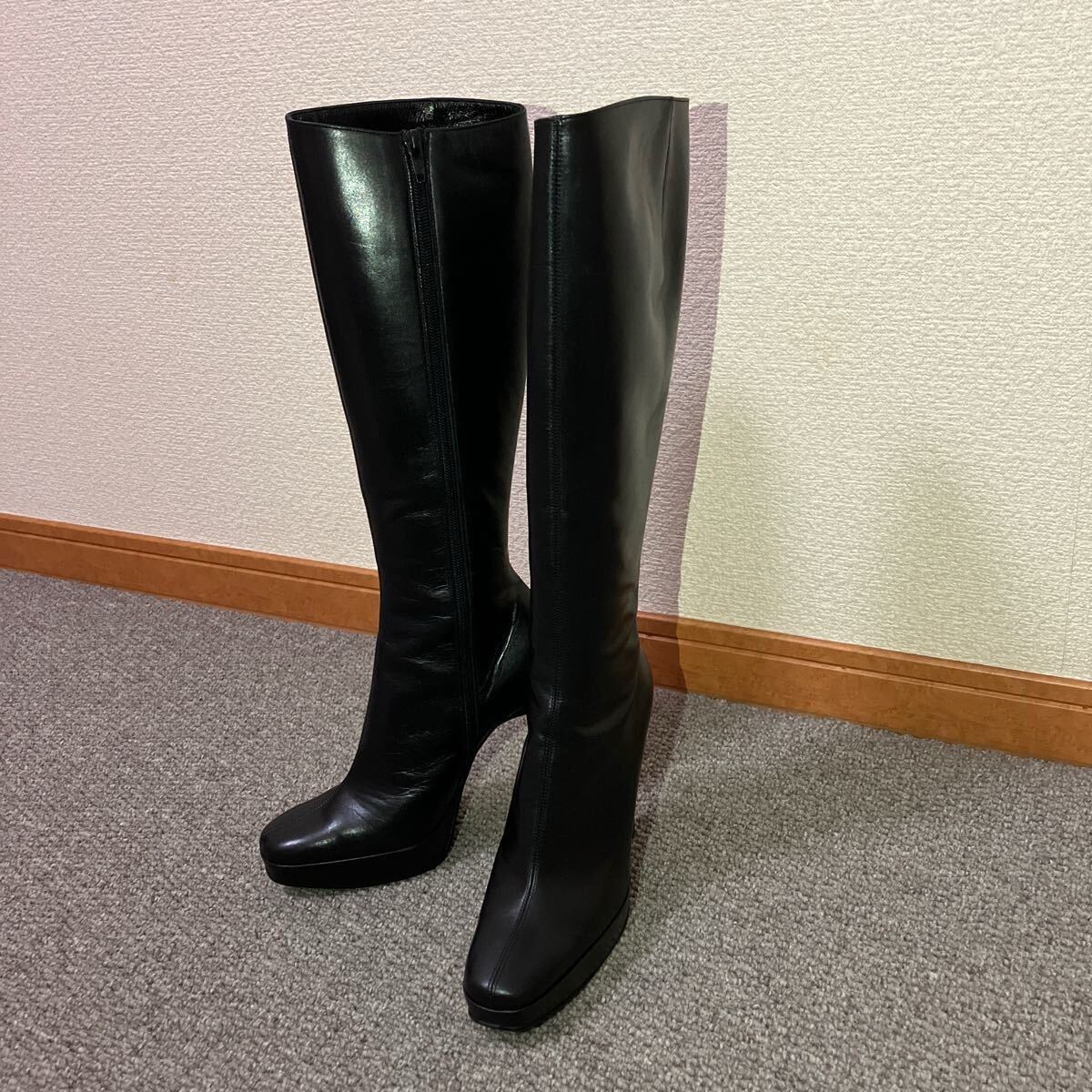 【未使用、美品】ピンキーアンドダイアン ピンヒールロングブーツ 拍卖