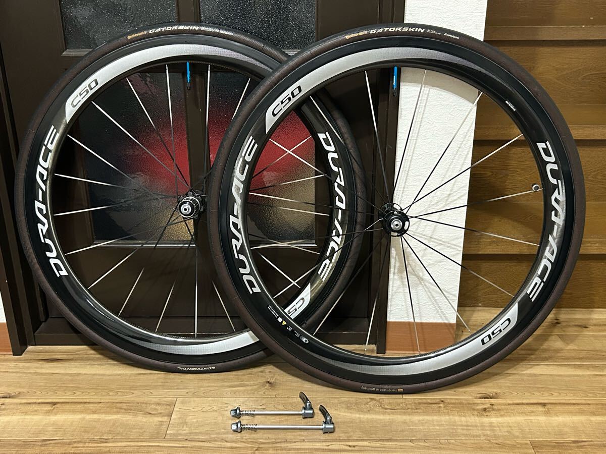 シマノ デュラエース SHIMANO DURA-ACE WH 9000 C50 チューブラ カーボンホイール 組付けのみ拍卖