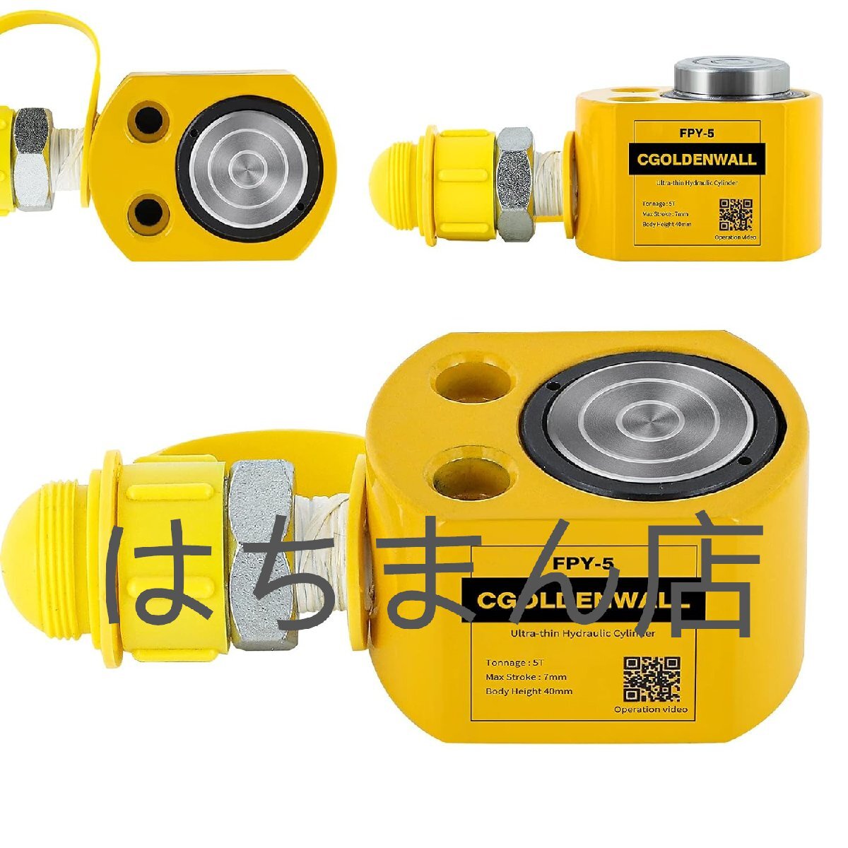 油圧ジャッキ小型 耐荷重5t、10t、20t、30t、50t、100t、150t狭いスペースの持ち上げ作業に最適 (30tジャッキのみ)拍卖