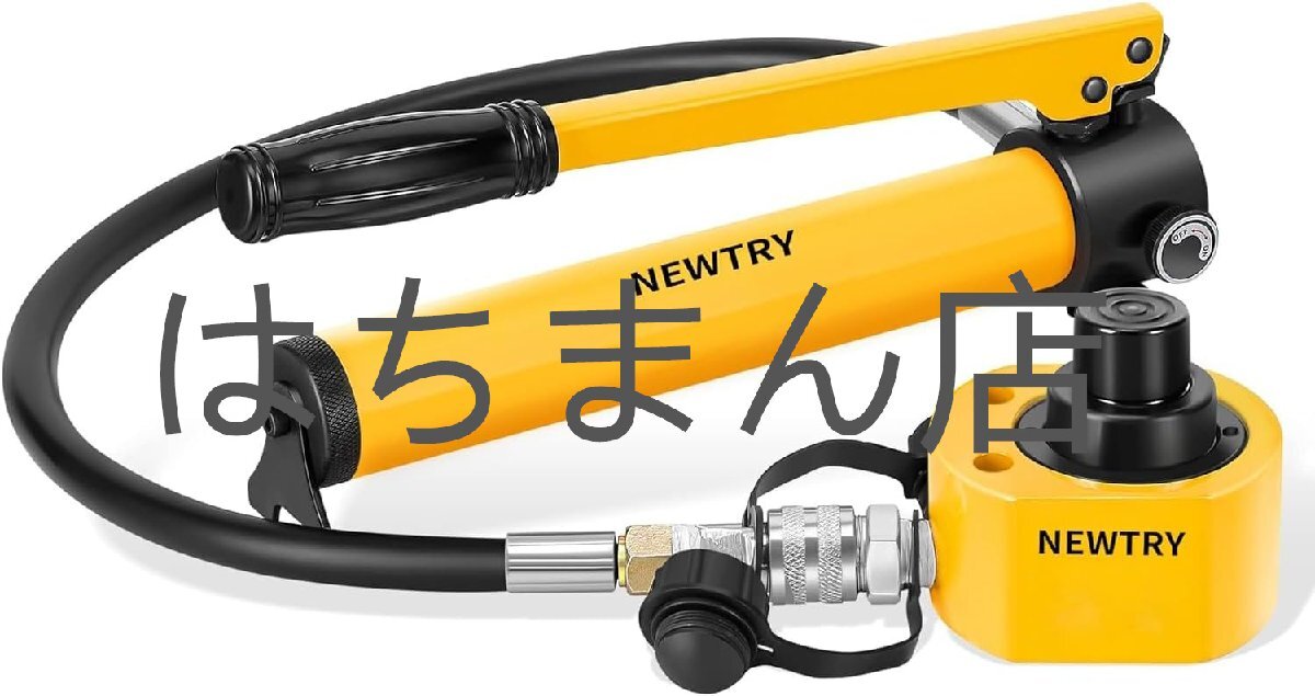 油圧ジャッキ 多段式 フラット ジャッキ ボトルジャッキ 10トン 総ストローク26mm 軽量 薄型 狭いスペースに CP-180手動ポンプ付き (10t)拍卖