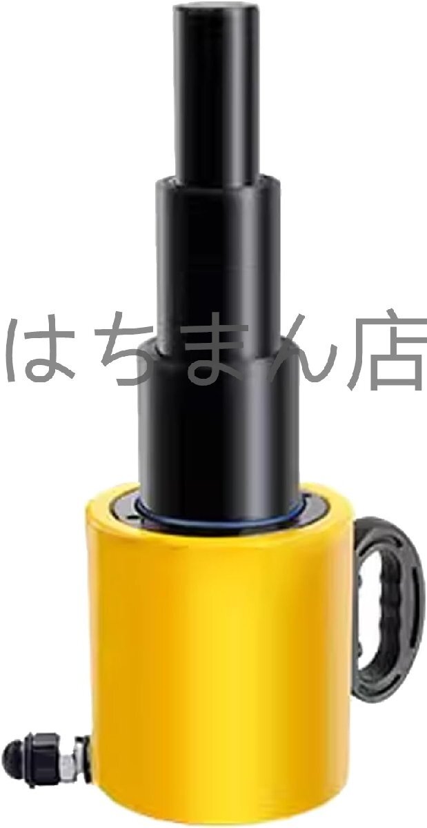 油圧ジャッキ 多段式 ジャッキ ボトルジャッキ 100トン ストローク300mm ラムシリンダー セパレート ハンドル付き 狭いスペースに (100t)拍卖