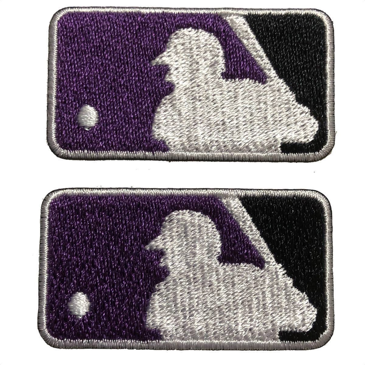 MLB バッターマン ミニサイズ2枚セット ロッキーズカラー ワッペン拍卖