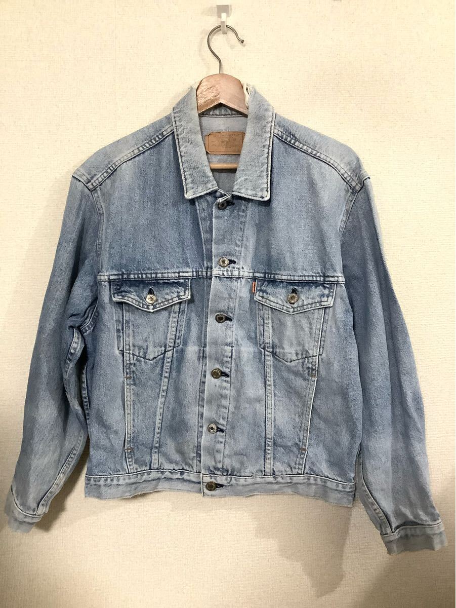 levi's リーバイス 70649 デニムジャケット トラッカージャケット 日本製 オレンジタブ ビンテージ アメカジ 古着 M拍卖