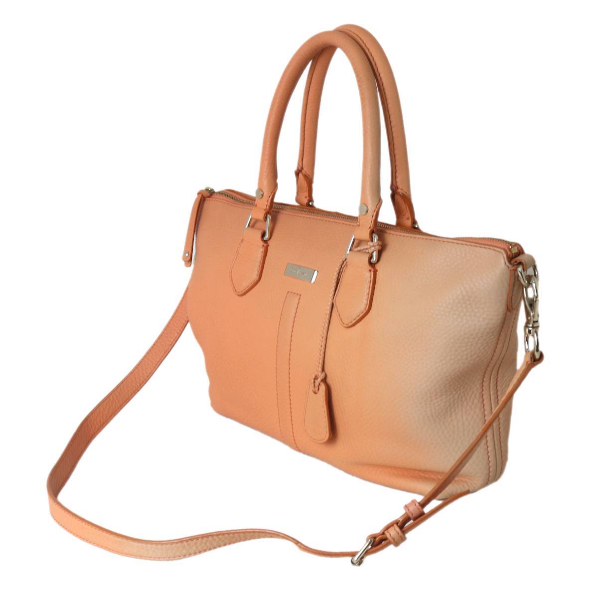 COLE HAAN/コール ハーン 2WAY ファスナートートバッグ ショルダーバッグ NT-no Cランク拍卖