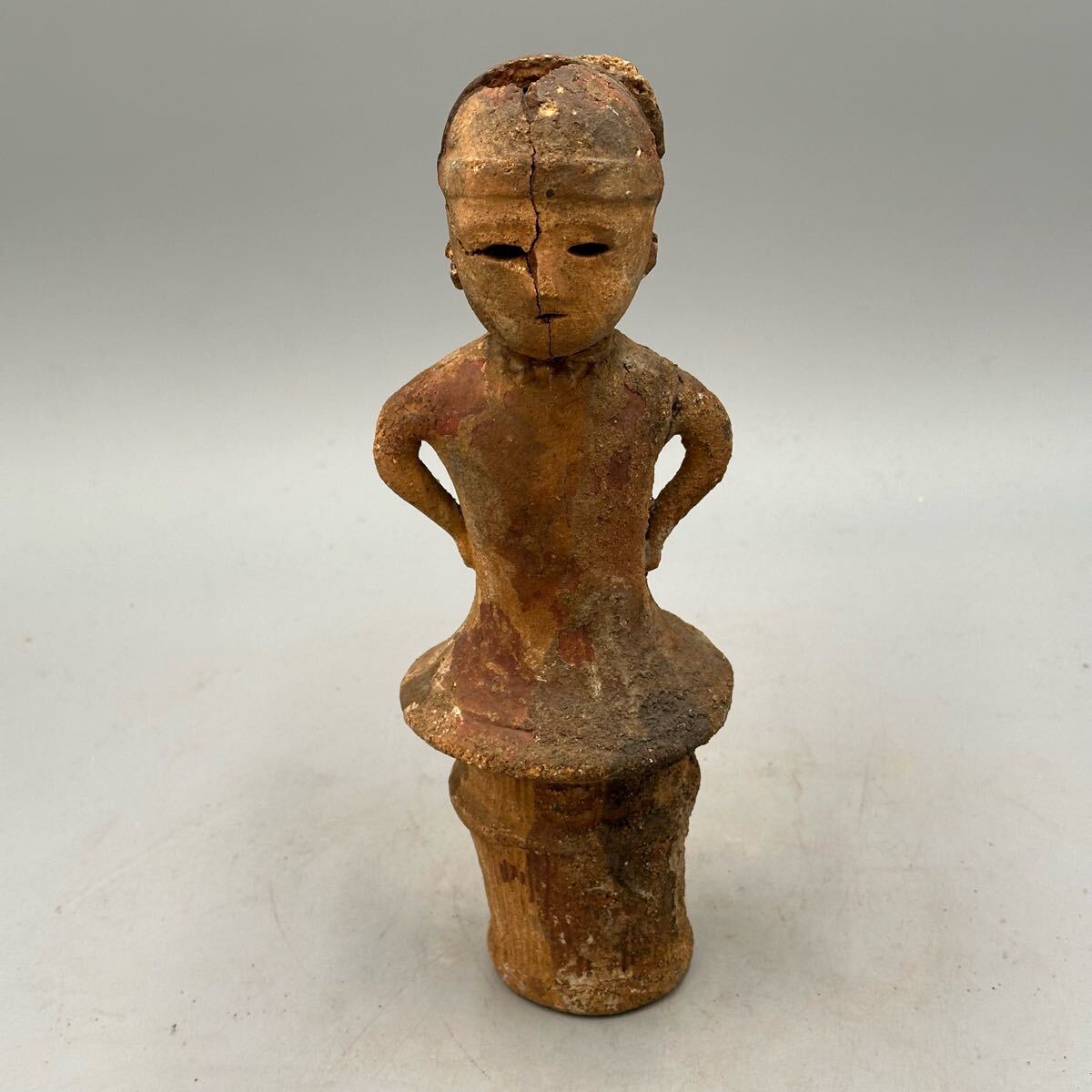 時代物 埴輪 約24×9.5cm 土器 発掘品 拍卖