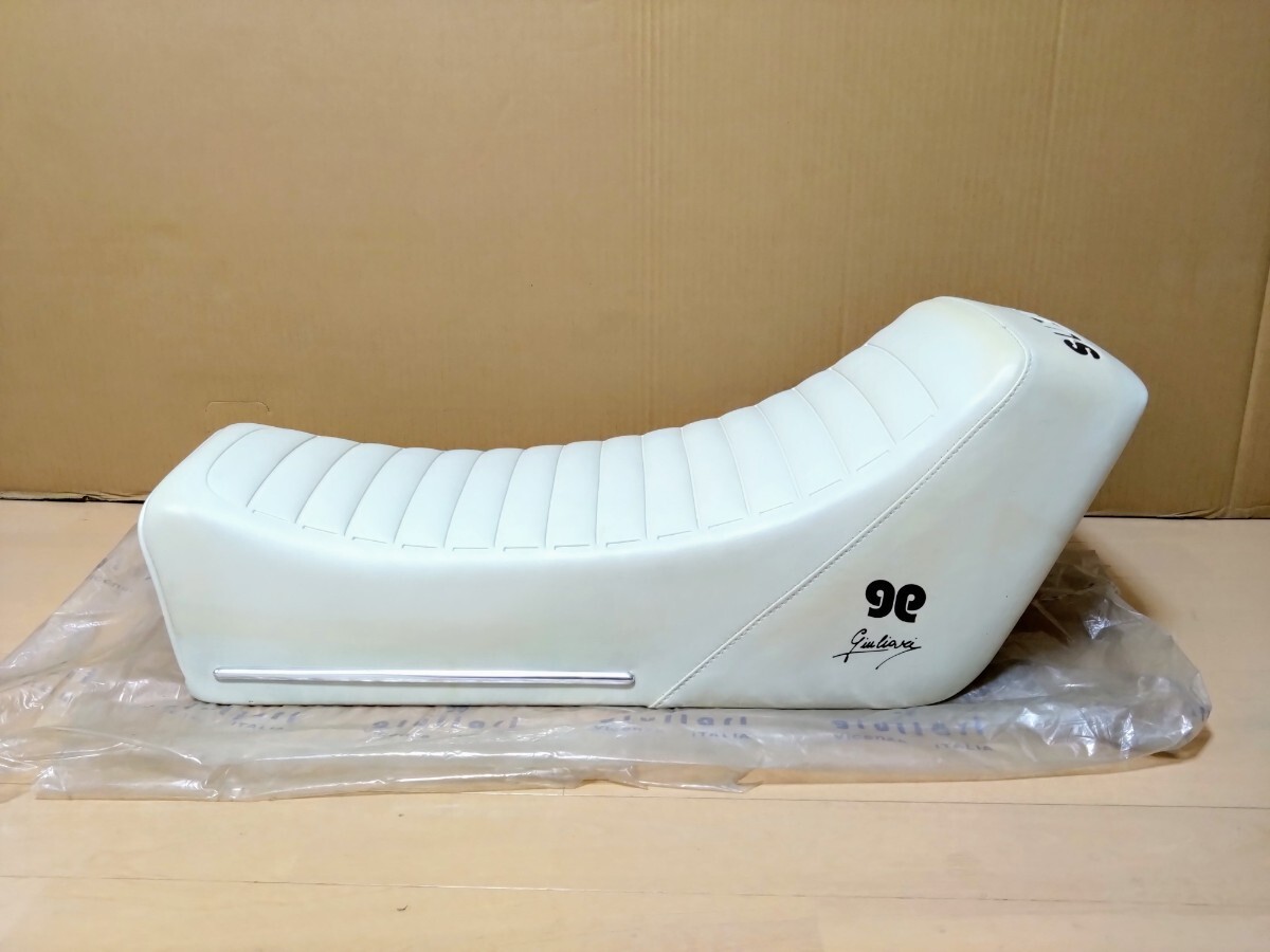 希少 当時物 新品 GSX400E ザリ ジュリアーリ製シート 白 カフェレーサー ジュリアーリシート GSX250E拍卖