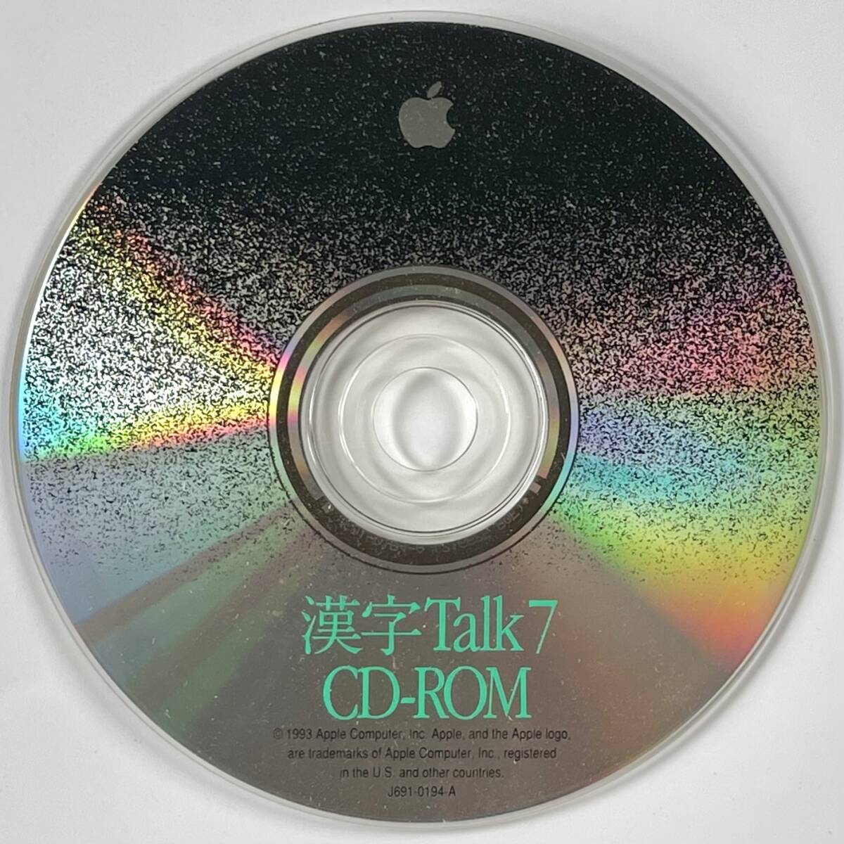 Apple 漢字Talk7 CR-ROM(アップル/Mac/J691-0194-A/1993年/レトロ/JUNK)拍卖