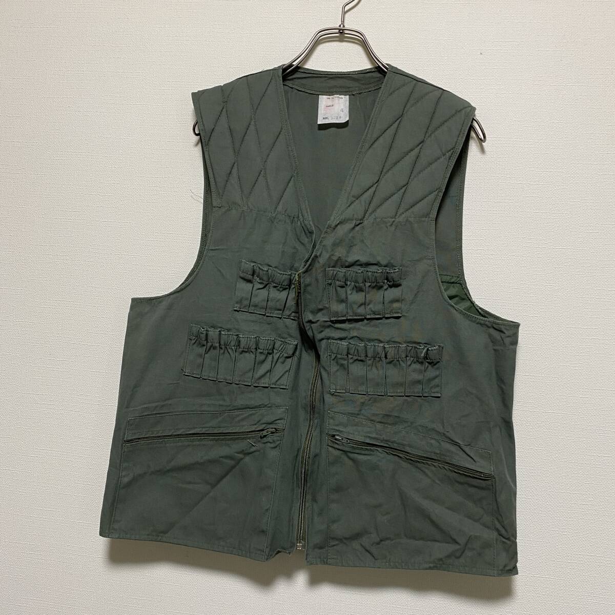 ユーロ古着 70s~80s COLAMTISS ハンティング ベスト ヴィンテージ フランス製 コットン ミリタリー 【H101】拍卖