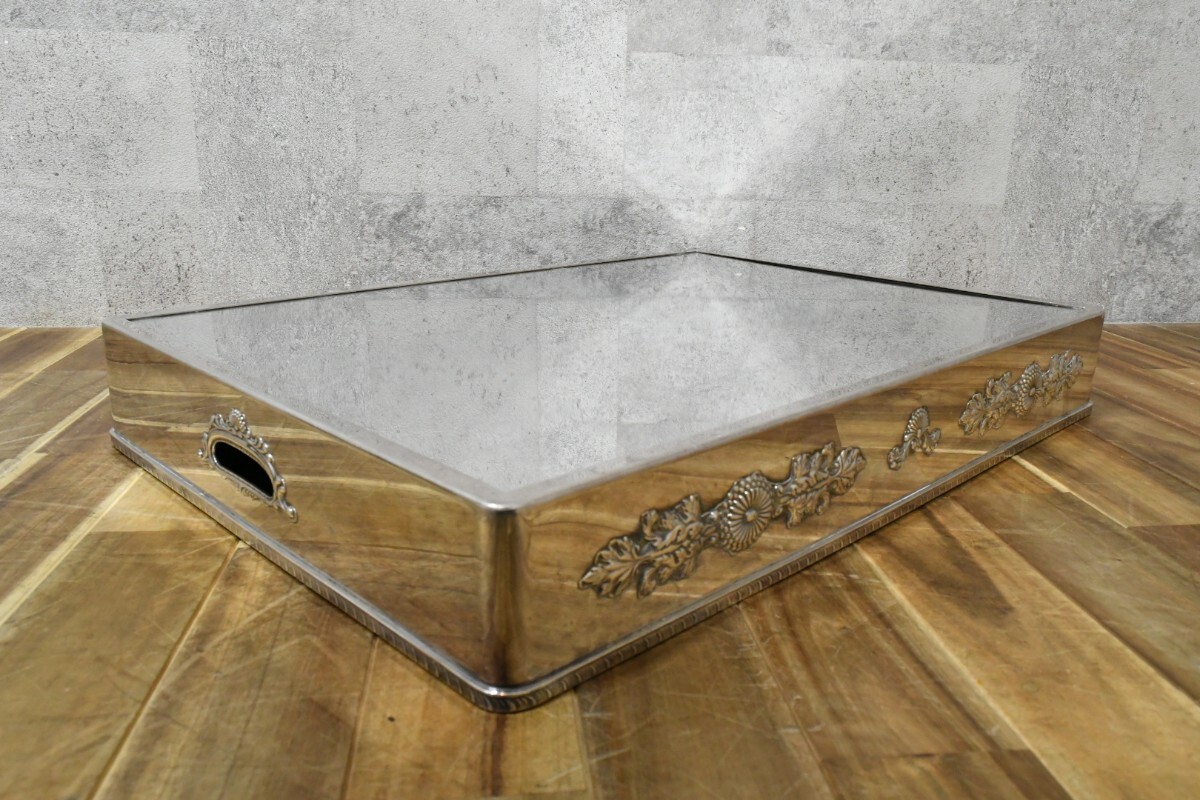 trok1332 ユキワ YUKIWA ミラープレート バット ステンレス レストラン バイキング 結婚式 ビュッフェ 銀食器 クラシック 厨房機器 業務用拍卖