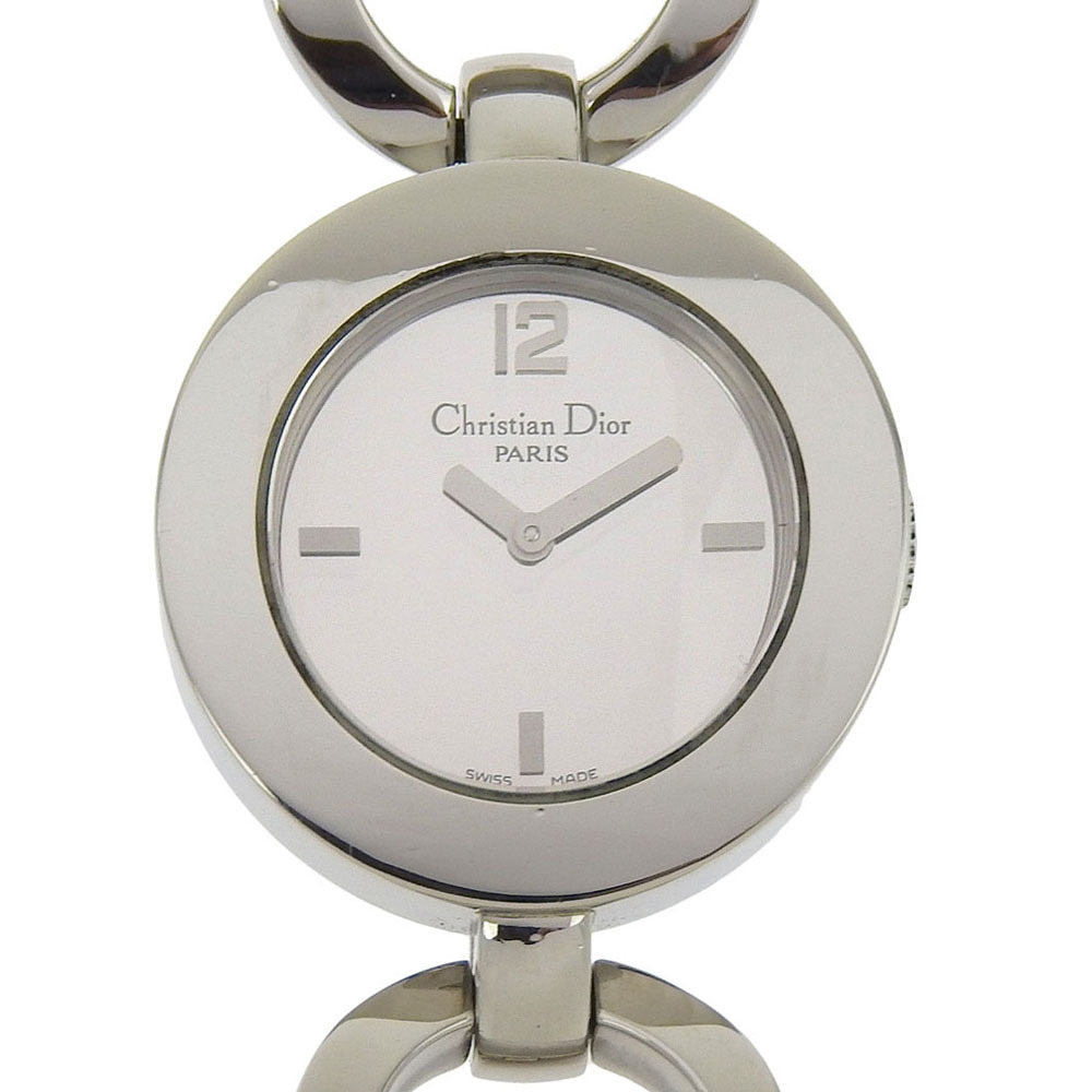 Dior ディオール マリス CD022110 腕時計 SS クオーツ アナログ表示 レディース 黒文字盤【I203124061】中古拍卖