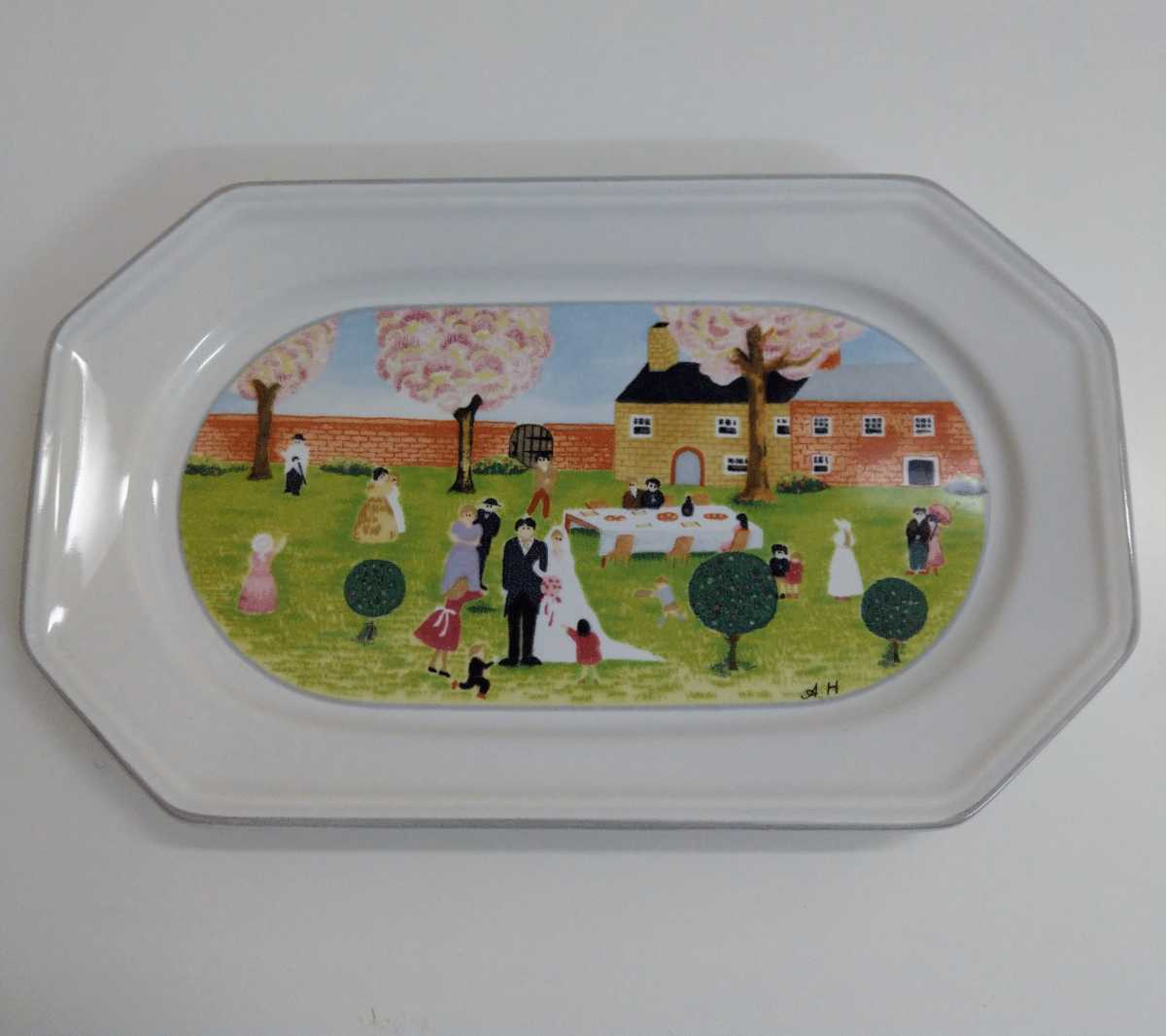 MIKASA ミカサ ウェディングプレート 結婚式 飾り皿 置物 インテリア 小物入れ お皿 結婚式皿 昭和レトロ 陶器拍卖