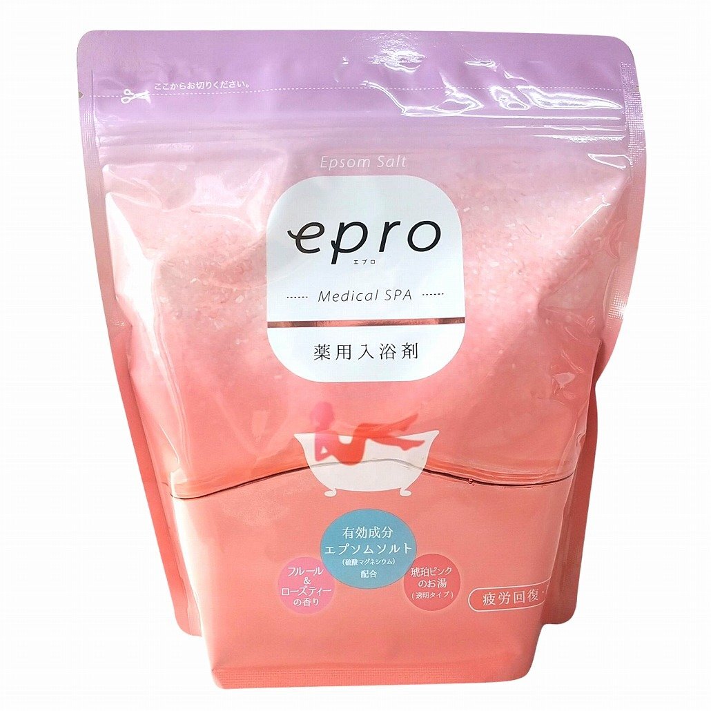 エプロ 薬用入浴剤 メディカルスパ 700g フルール&ローズティーの香り エプソムソルト 硫酸マグネシウム 疲労回復 冷え性 新品拍卖
