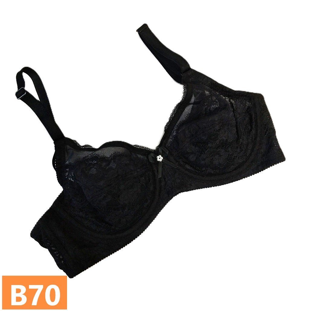 シャンデール ブラジャー B70 ブラック 黒 新品未使用 サンプル フルカップ 補正 補整 ワイヤー入 s928拍卖
