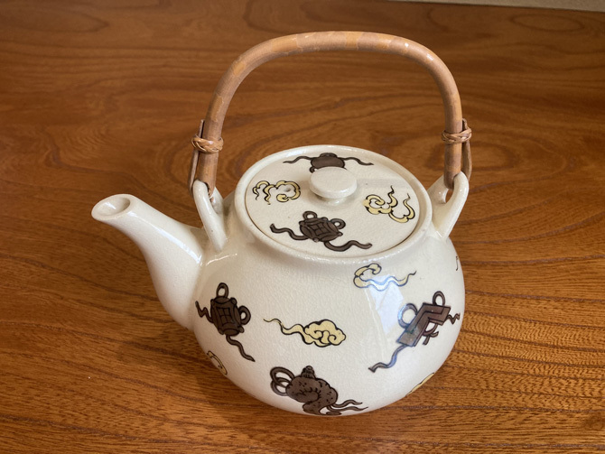 急須 薩摩焼 白薩摩 宝尽し急須 辺山 1025拍卖