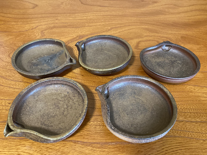 鉢揃 備前焼 片口平鉢揃 木村微風 1030拍卖