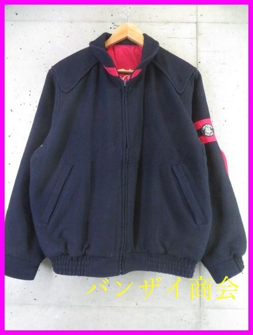 005a6◆リバーシブル◆SINA COVA シナコバ ウール×コットン スタジャン ジャケット L/スタジアムジャンパー/ブルゾン/シャツ/コート拍卖