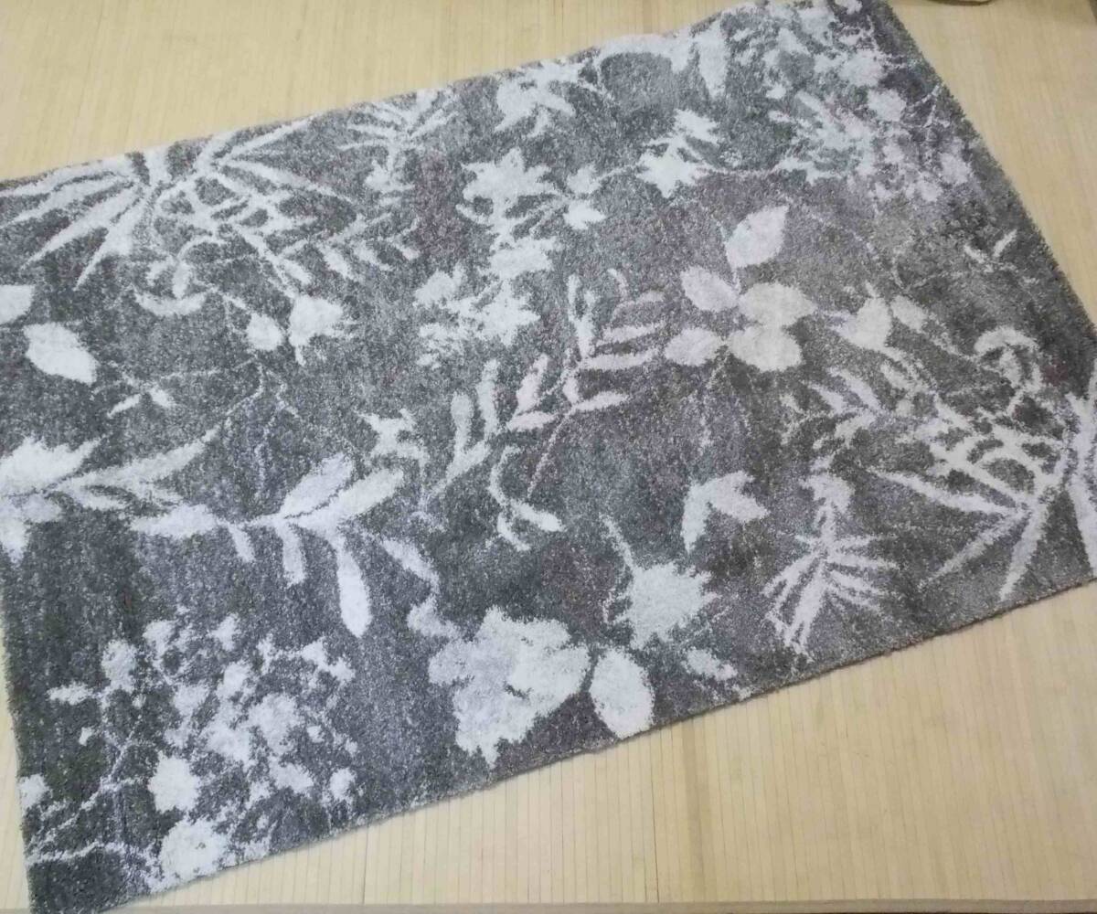 ラグ 240×330cm 約6帖 パイル17.5mmのロングシャギー シュータン 耐久性バツグン GY色 ベルギー製 沖縄、諸島部は送れません拍卖