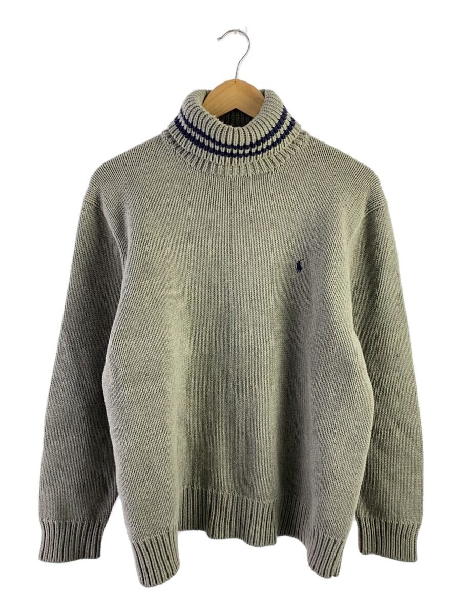 POLO SPORT◆ニット・セーター(厚手)/XL/コットン/GRY拍卖