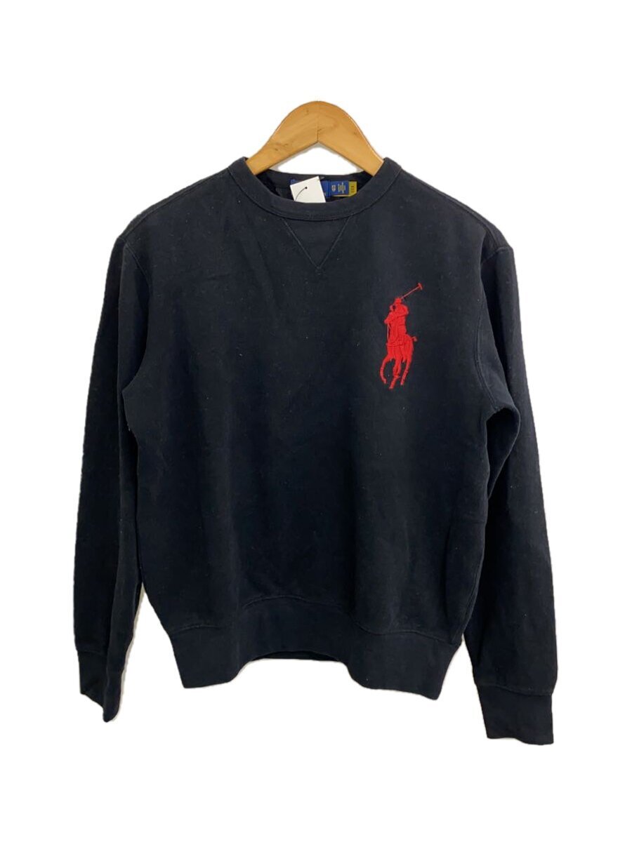 POLO RALPH LAUREN◆スウェット/XS/コットン/BLK拍卖