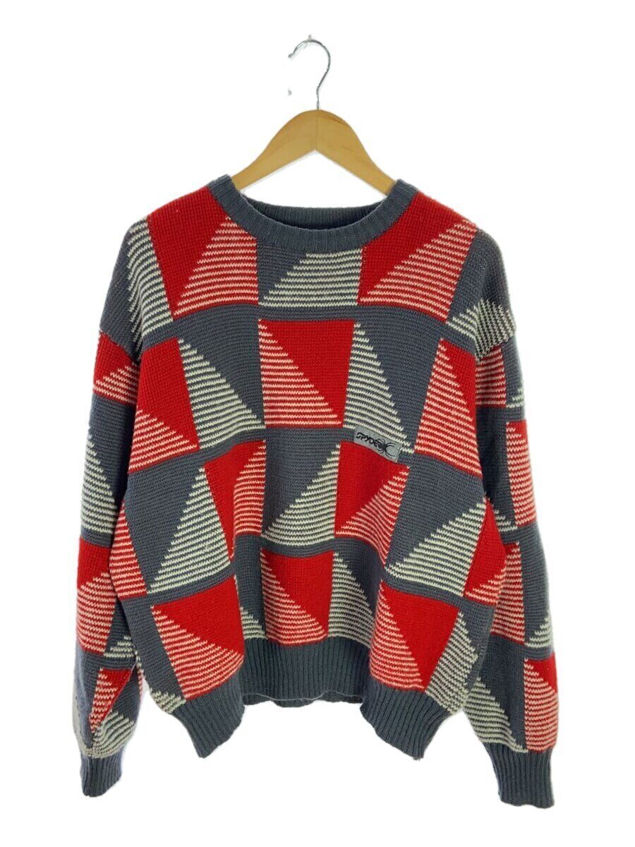 SPYDER◆ニット・セーター(厚手)/XL/ウール/RED/レッド拍卖