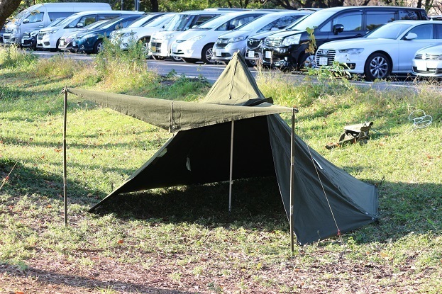 新品 PUPテント パップテント ポーランド軍 170-180 片面開放製作済 Dカン/ペグロープ付/遮熱生地付き bp style S-IItype Single window拍卖