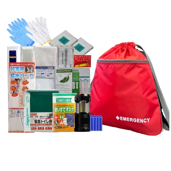 【即納】量より質!簡易防災セット 19点 ラピタ LA・PITA 防災士監修 防災バッグ リュック 避難グッズ 避難 非常時拍卖