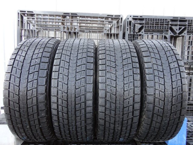 ●8162 深溝8分山 DUNLOP WINTER MAXX SJ8 265/60R18 4本 2018年製拍卖
